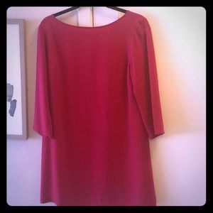 Fuschia Fall dress 3/4 sleeves Size M